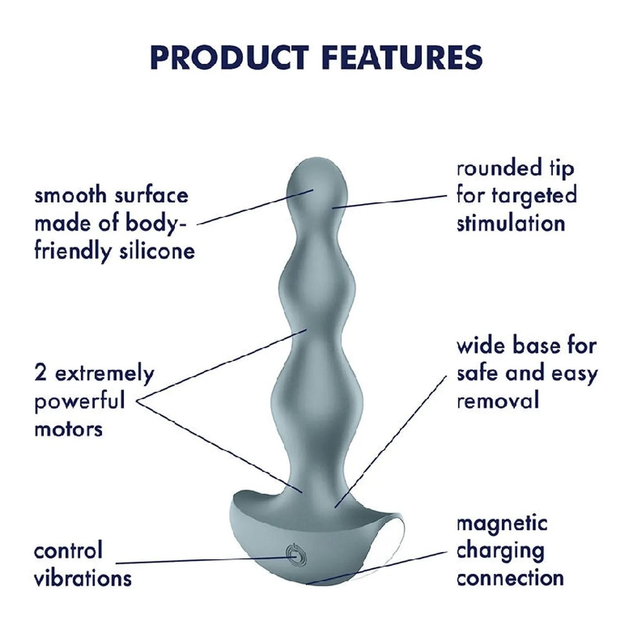 Lolli Plug 2 Vibrator - Grey
