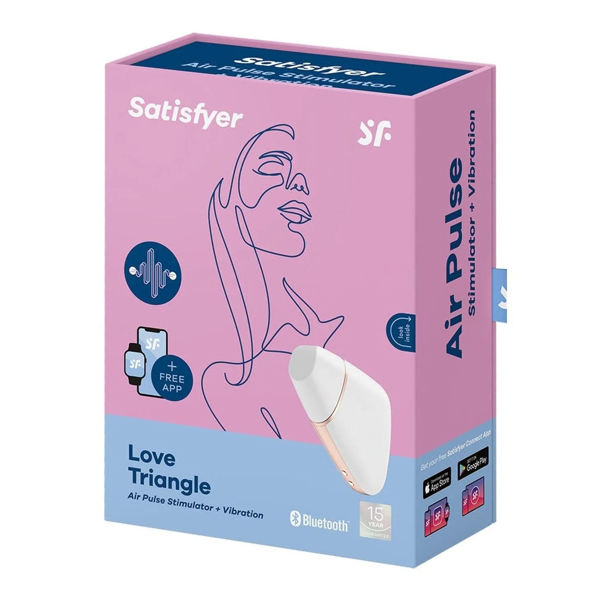 Love Triangle - Air Pulse Stimulator + Vibration