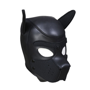 Neoprene Puppy Dog Hood – Maschera BDSM in Neoprene per Puppy Play