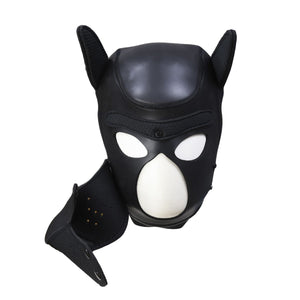 Neoprene Puppy Dog Hood – Maschera BDSM in Neoprene per Puppy Play