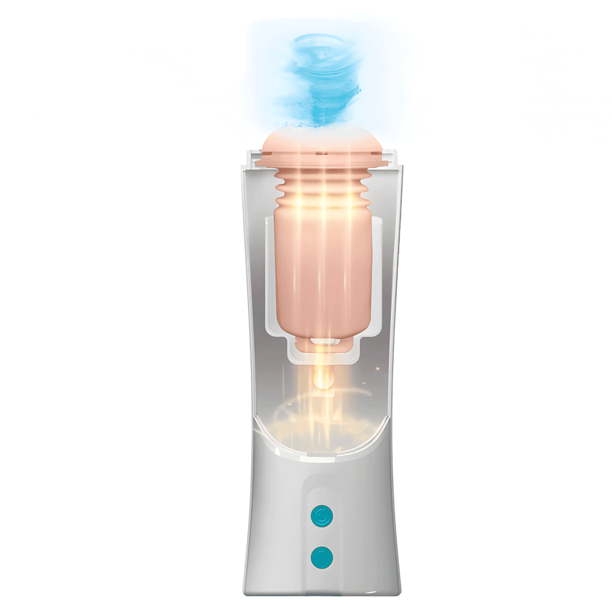 Masturbatore Pussy Super Realistico in Cyberskin con Texture EXTRA Stimolante ed Eccitante Movimento di UP & DOWN con 3 livelli