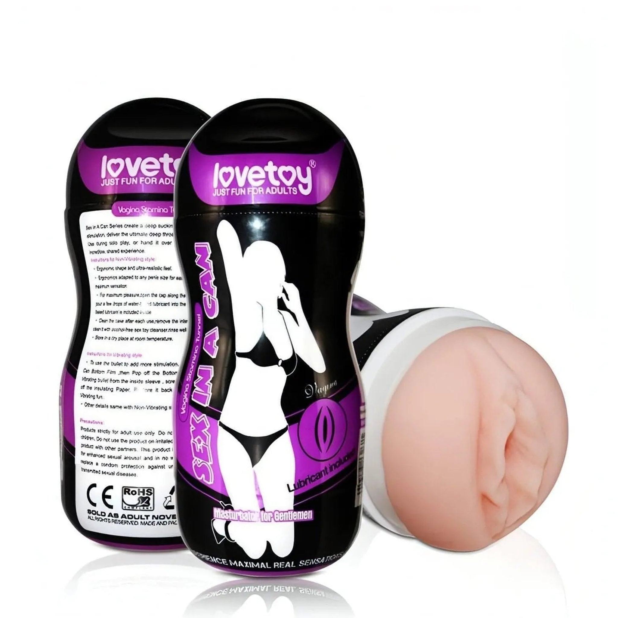 Masturbatore Vagina con texture stimolante all'interno - Rosa Carne