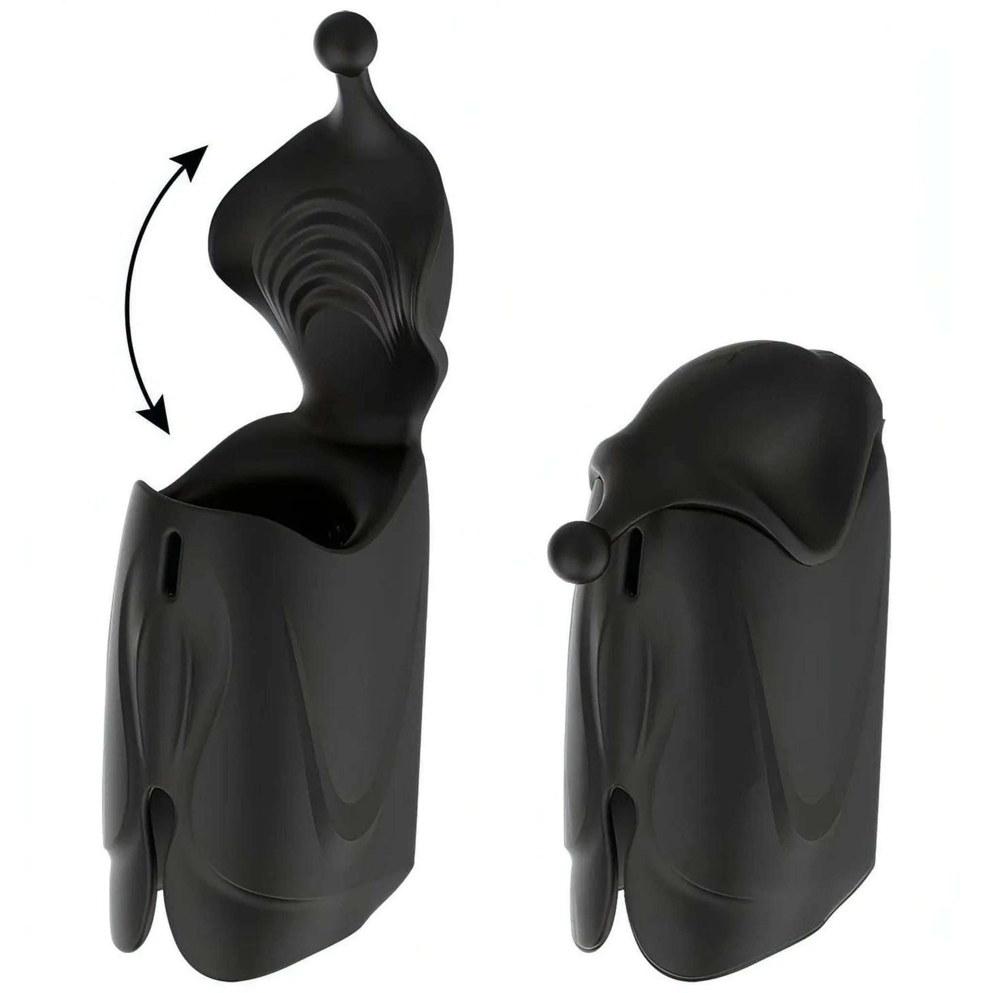 Men's Wand Massager - Potente masturbatore ergonomico con due potentissimi motori, 10 modalità di vibrazione