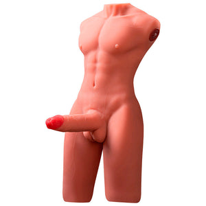 Mezzo Busto Uomo Con Dildo A Spinta Pneumatica