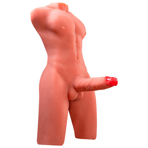 Mezzo Busto Uomo Con Dildo A Spinta Pneumatica