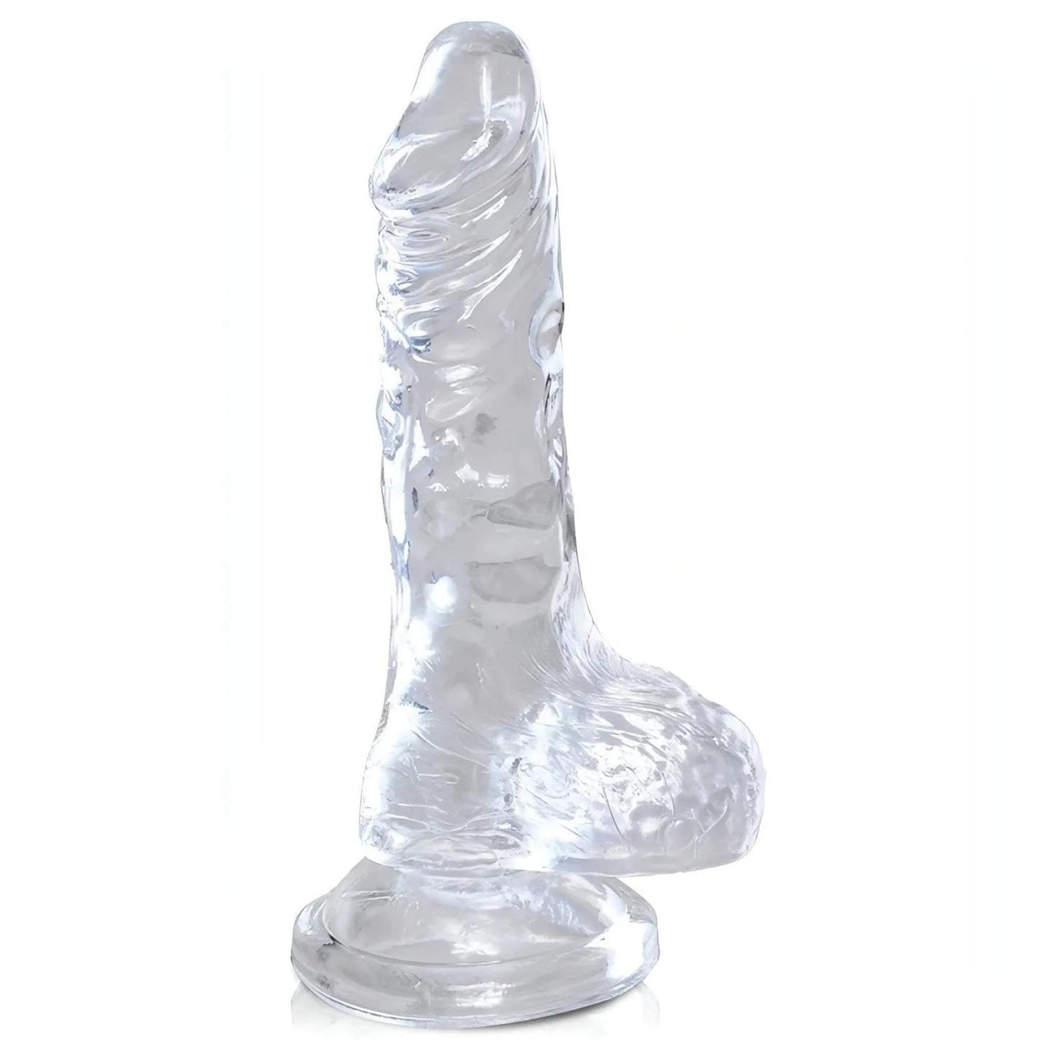 Mini fallo in jelly trasparente 4″