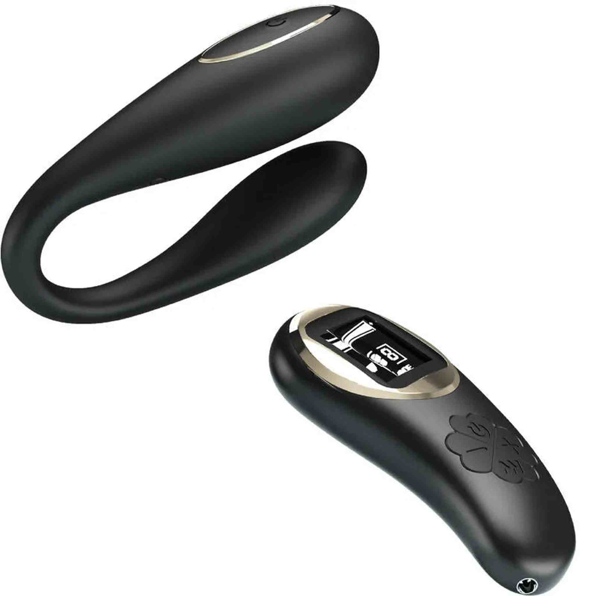 Nathan Vibratore di Coppia con Telecomando Wireless e Schermo per Controllo Vibrazione e Batteria