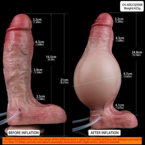 Octavian Super Realistic Inflatable Dildos, Squirting Sexy Toy With Pump