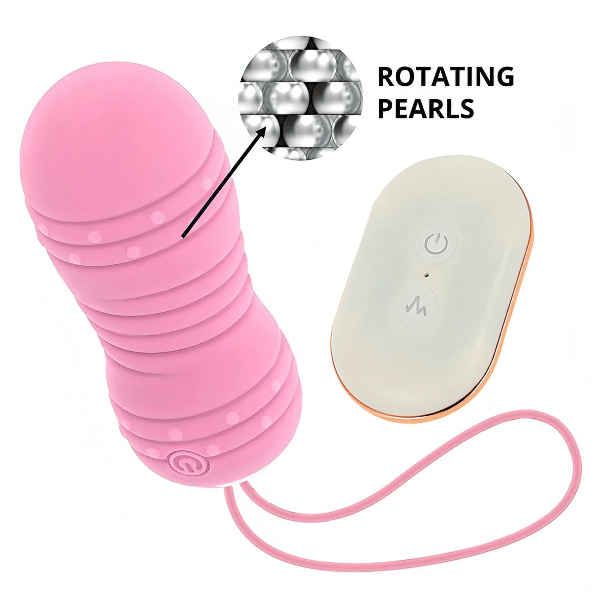 Ovetto Vibrante Wireless con Perle Roteanti