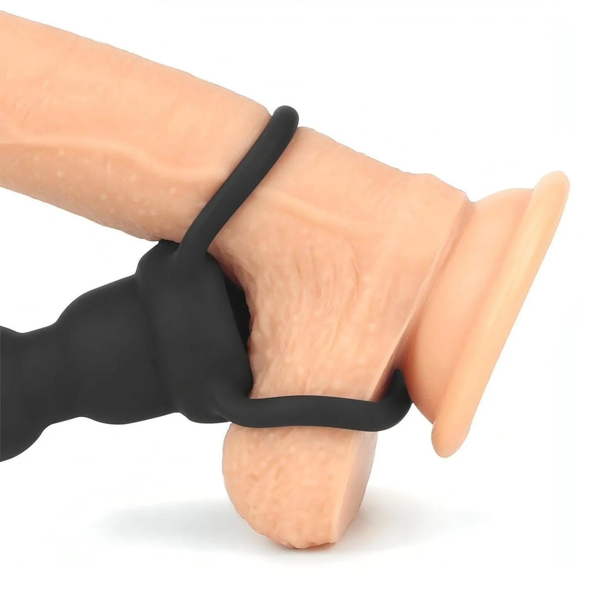 Palline Anali Vibranti con aggancio pene per Doppia Penetrazione