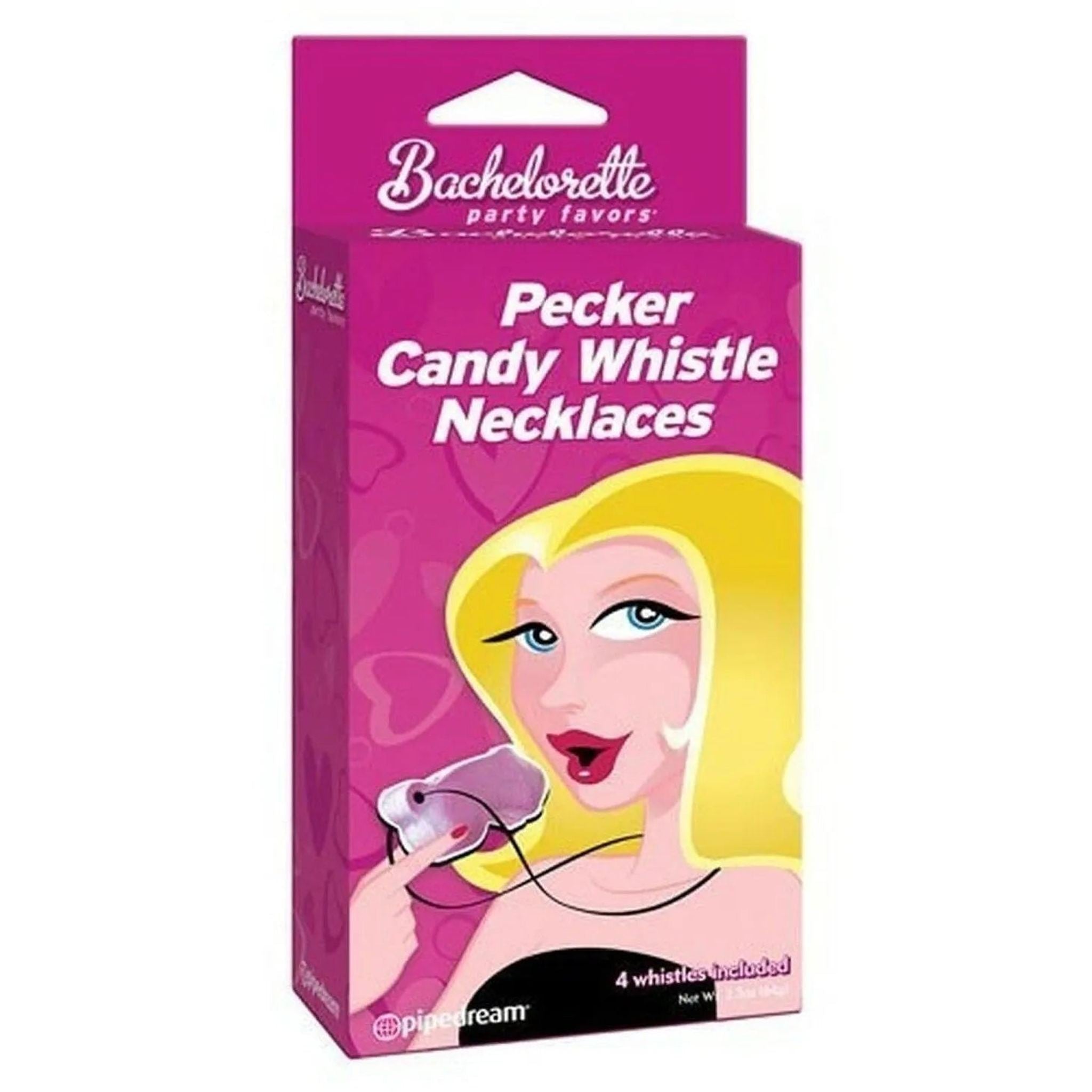 Pecker Candy Whistle Necklaces - 4 fischietti caramellati