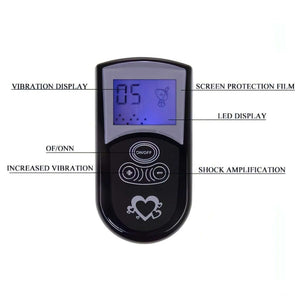 Perizoma C-String Vibrante Wireless Invisibile e Autoreggente con 10 diversi programmi di vibrazione visualizzabili sul LED Dis