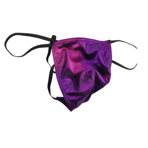 Perizoma Maschile Viola Metallizzato