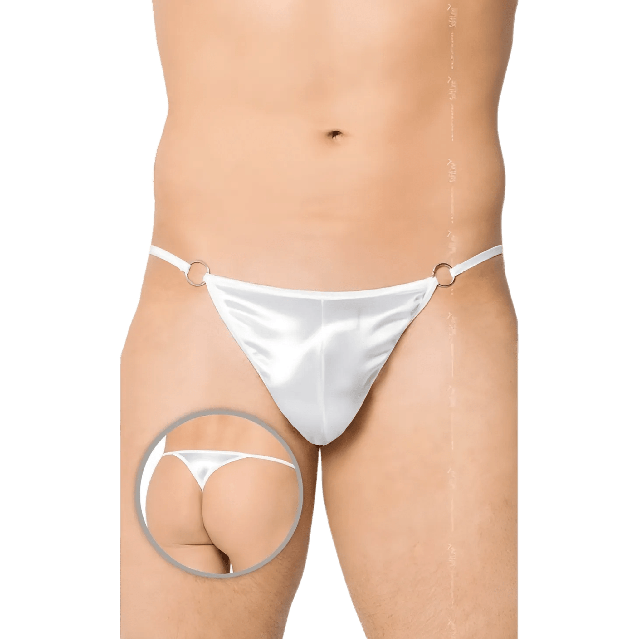 Perizoma uomo bianco lucido – Taglia Unica