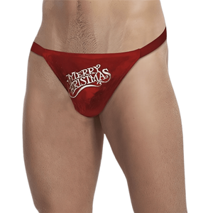 Perizoma uomo rosso Merry Christmas