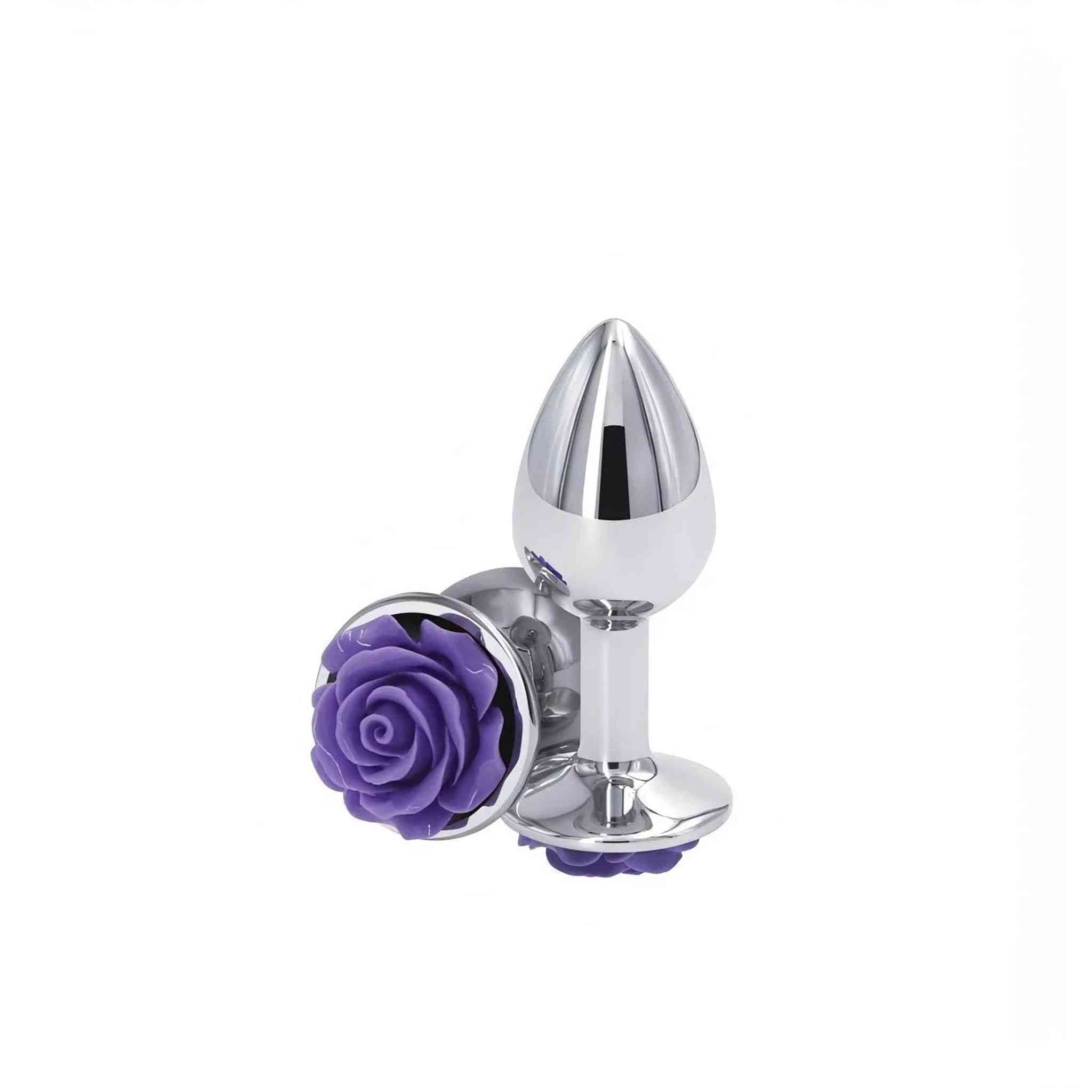 Plug Anale Con Rosa Viola