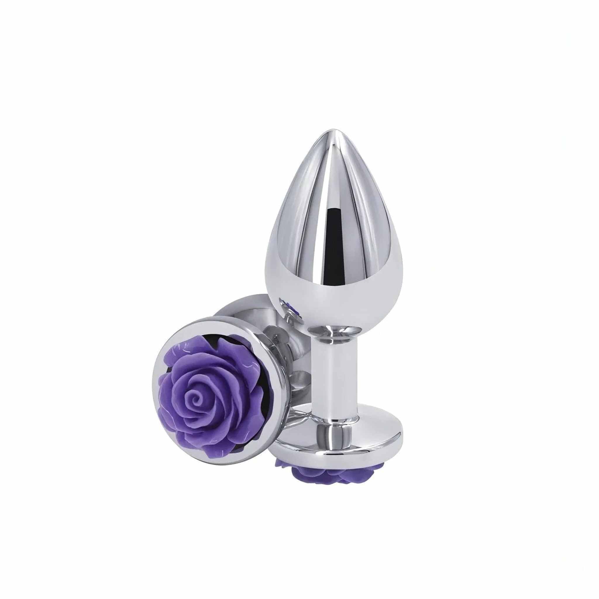 Plug Anale Con Rosa Viola