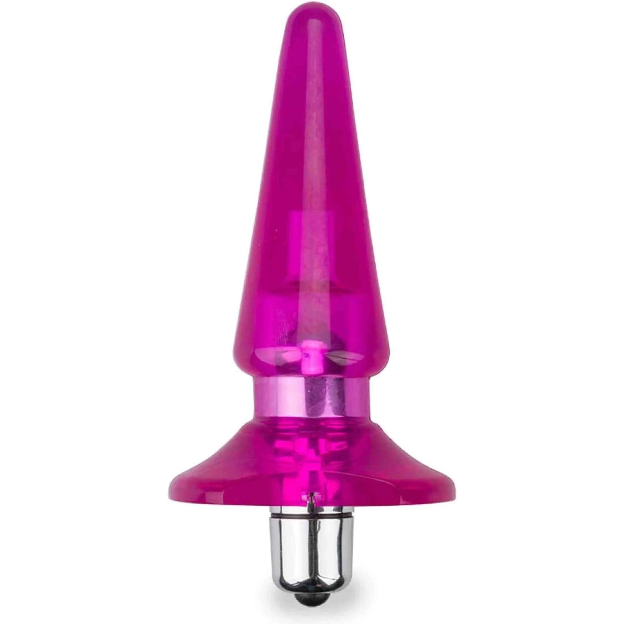 Plug Anale Vibrante Rosa Trasparente