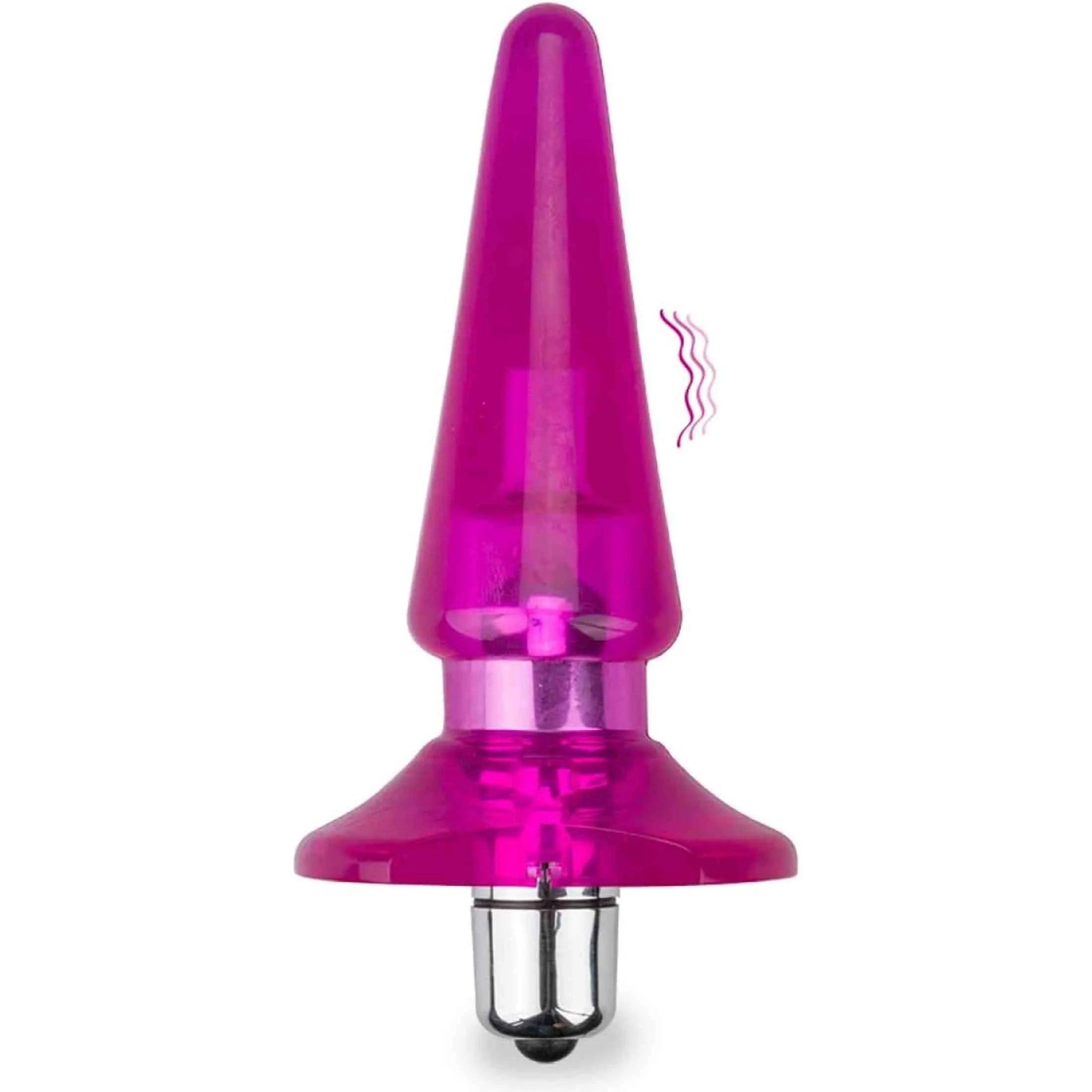 Plug Anale Vibrante Rosa Trasparente