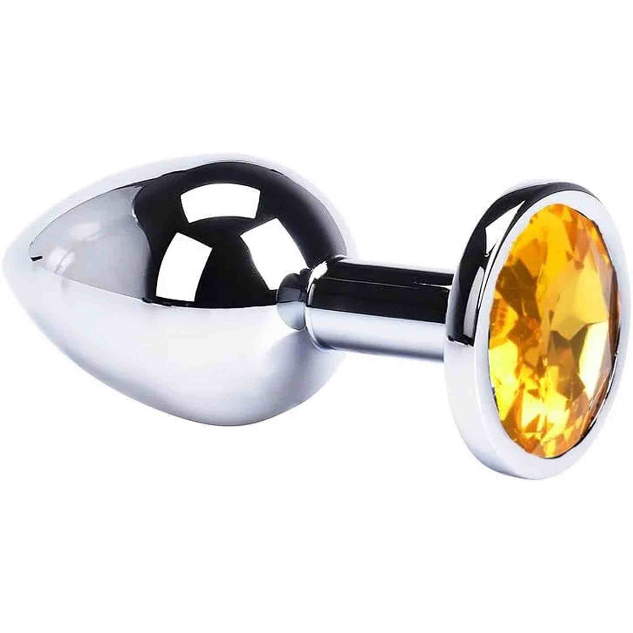 Plug Anale con Diamante Arancione