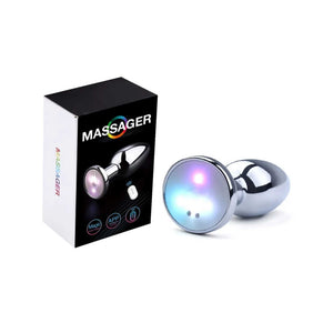 Plug Anale in Alluminio Con Luce LED Controllato da APP o Telecomando Wireless