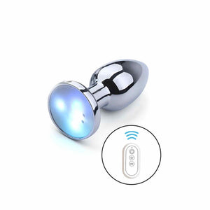 Plug Anale in Alluminio Con Luce LED Controllato da APP o Telecomando Wireless
