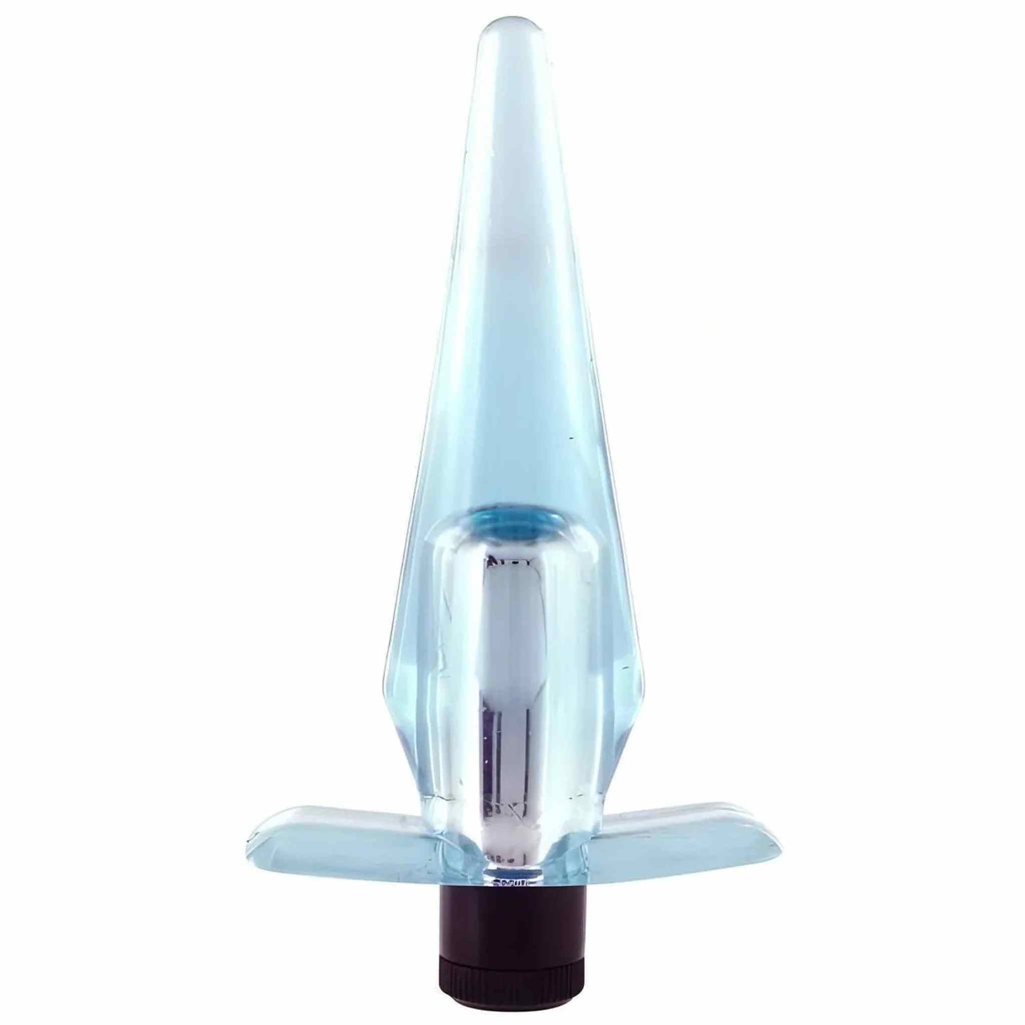 Plug anale vibrante Slimline - Azzurro
