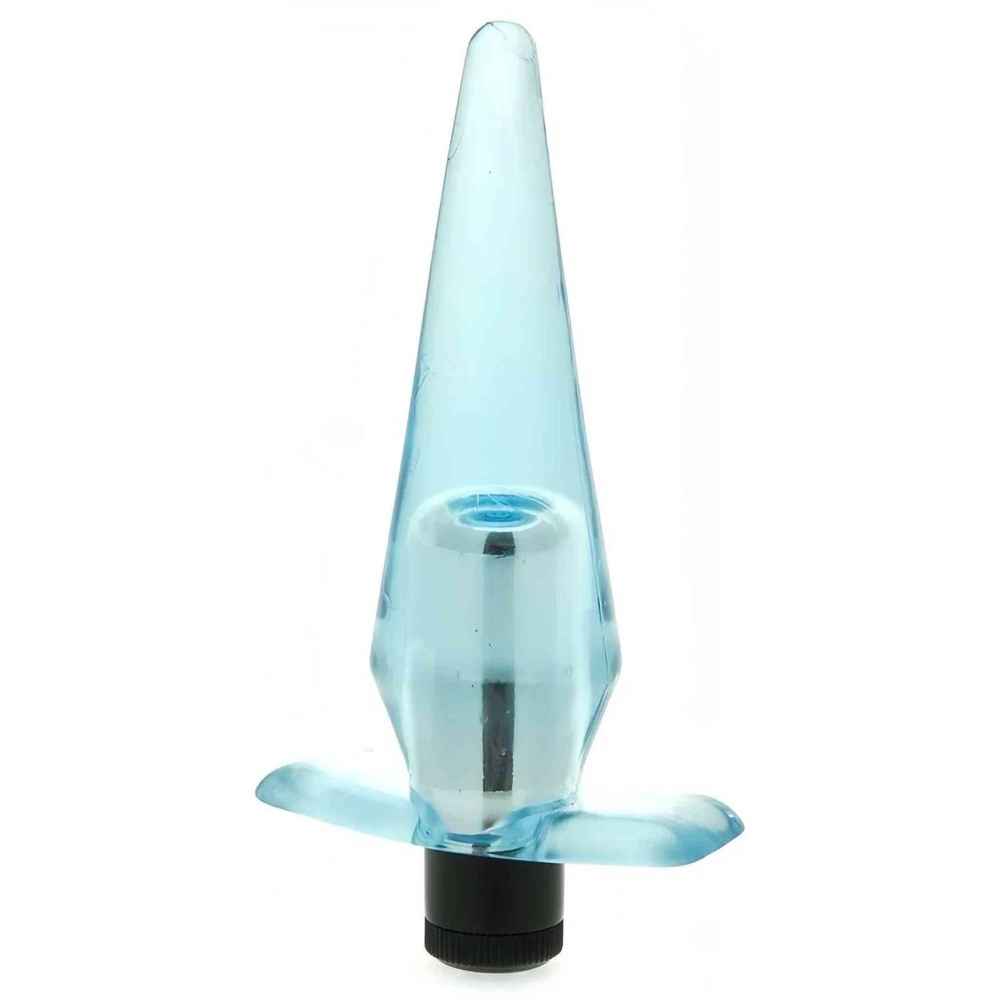 Plug anale vibrante Slimline - Azzurro