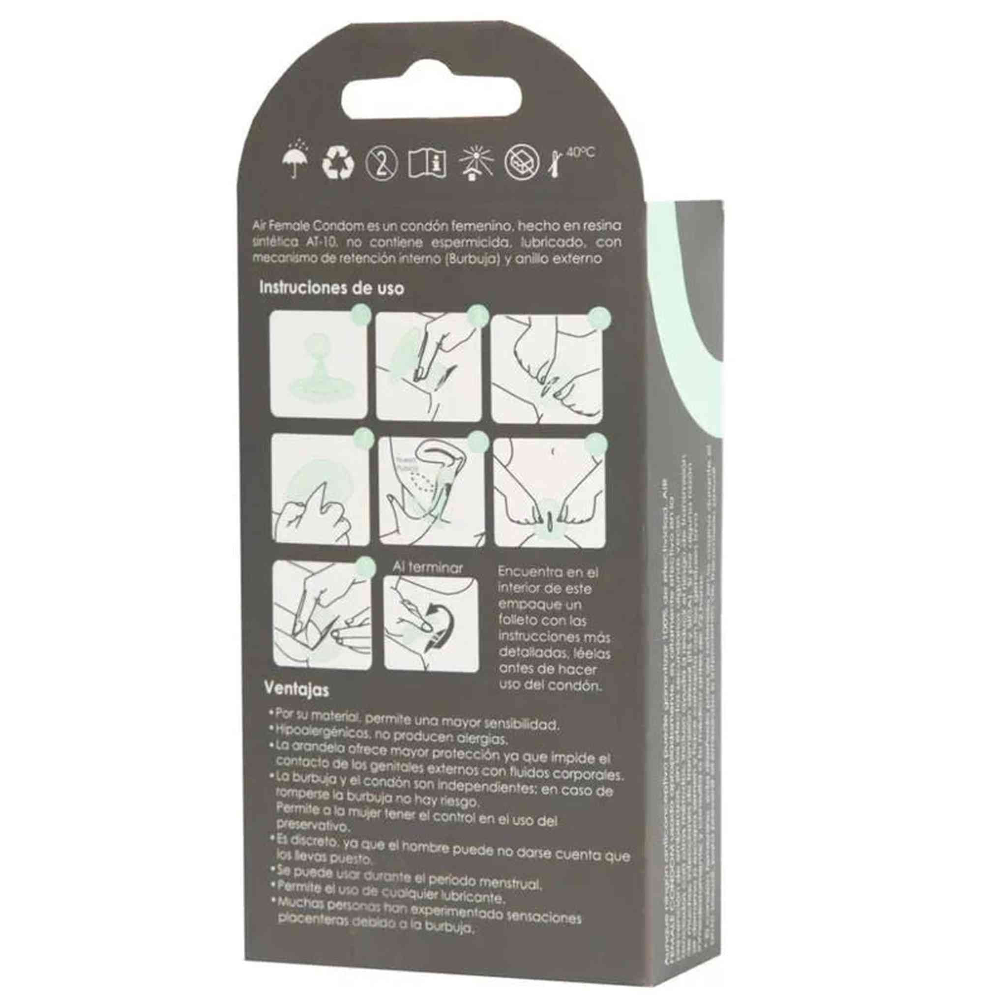 Preservativo Femminile Latex Free - Confezione da 3 pezzi