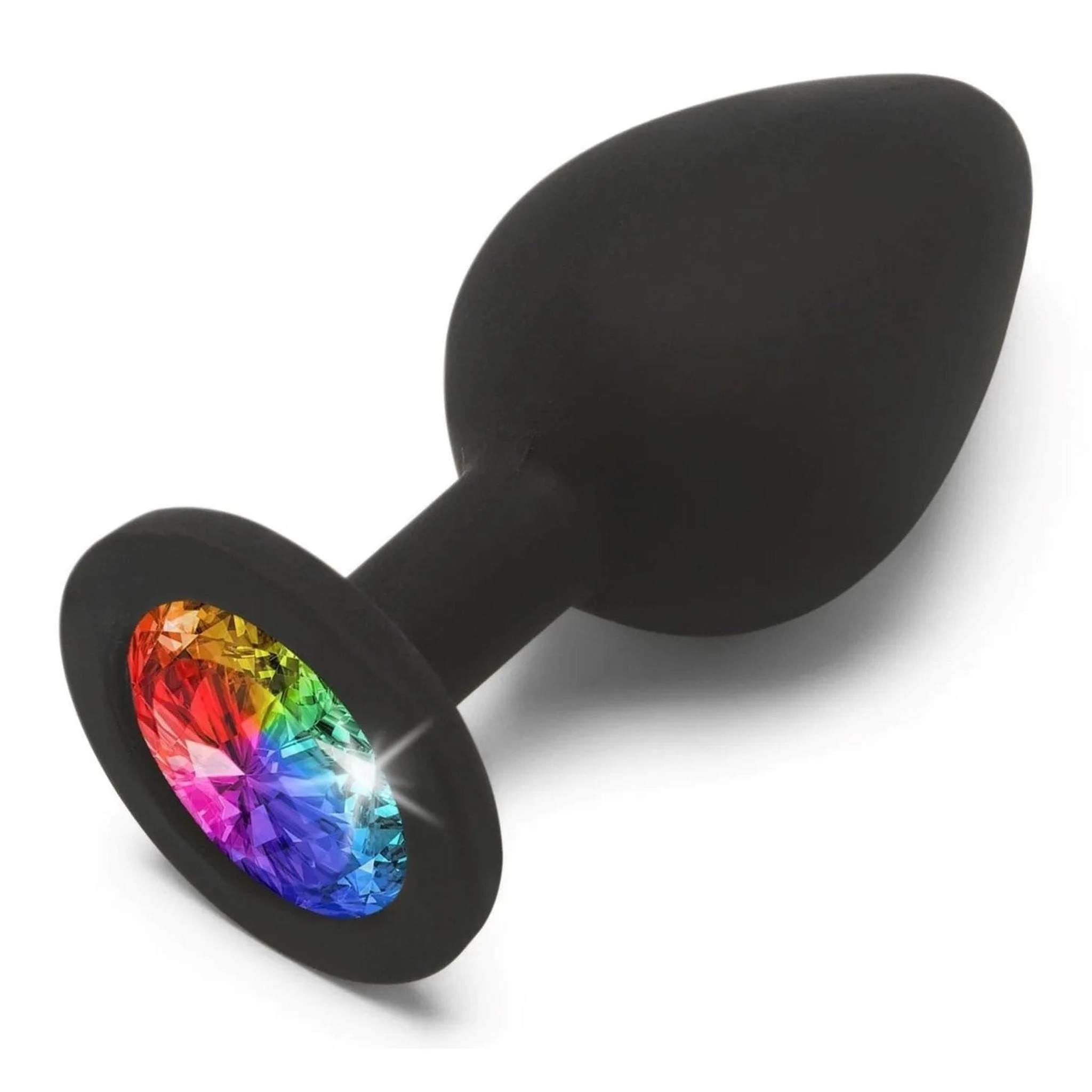 Rainbow Booty Jewel - Medium, Black
