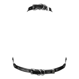 Reggiseno bondage con cinturini, O-ring e catenella