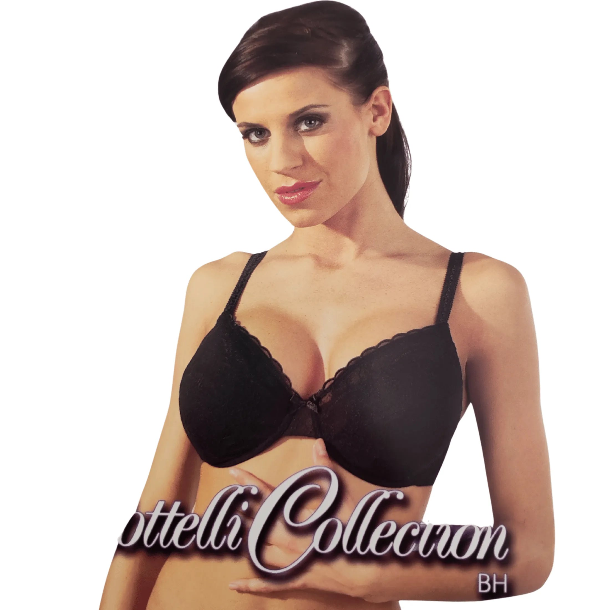 Reggiseno nero in raso - 85D (Settima)