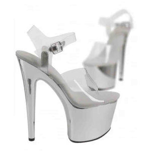 Sandali con décolleté trasparente Tacco 15.5 cm