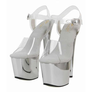 Sandali con décolleté trasparente Tacco 15.5 cm