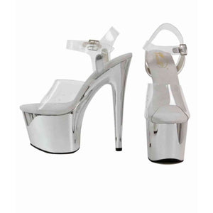 Sandali con décolleté trasparente Tacco 15.5 cm