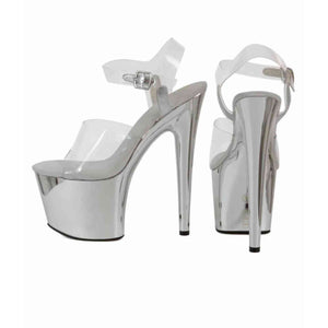 Sandali con décolleté trasparente Tacco 15.5 cm