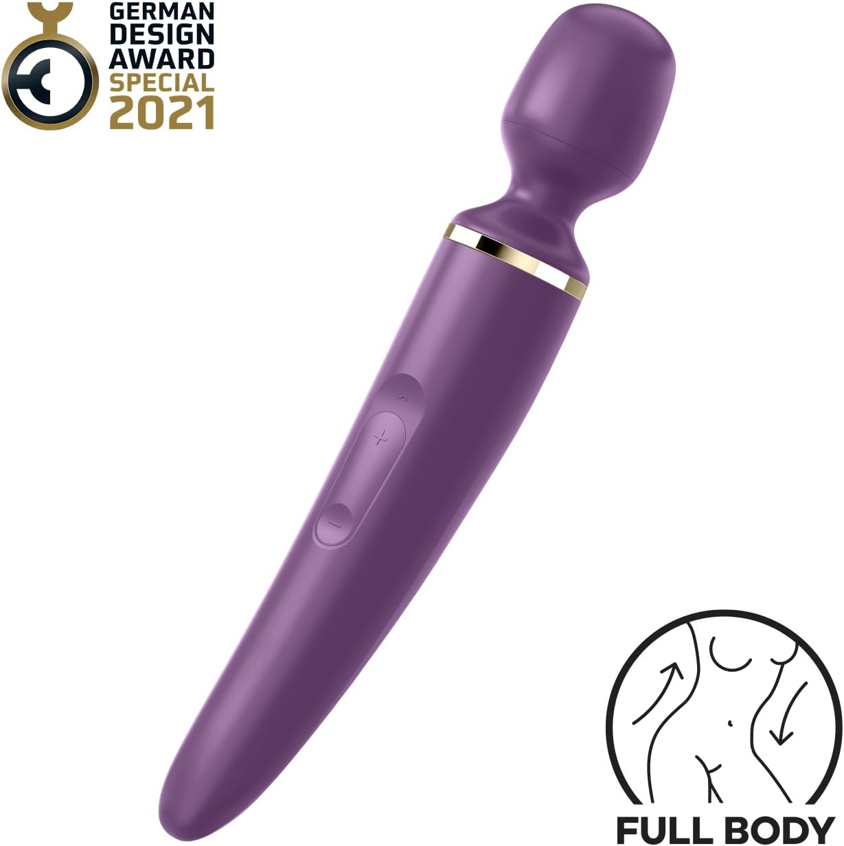 Satisfyer Wand-er Black con 50 Combinazioni di Vibrazione Diverse