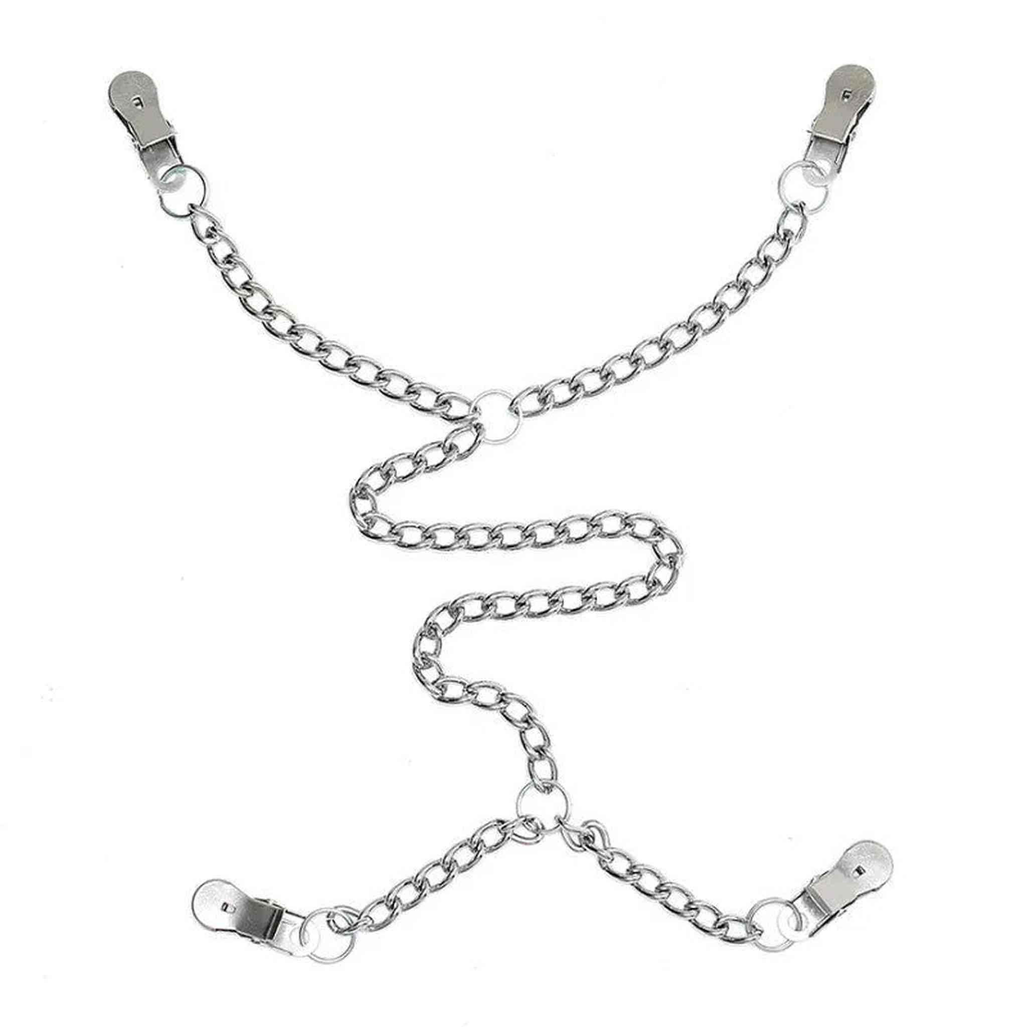 Set di 4 pinze per capezzoli e labbra vaginali