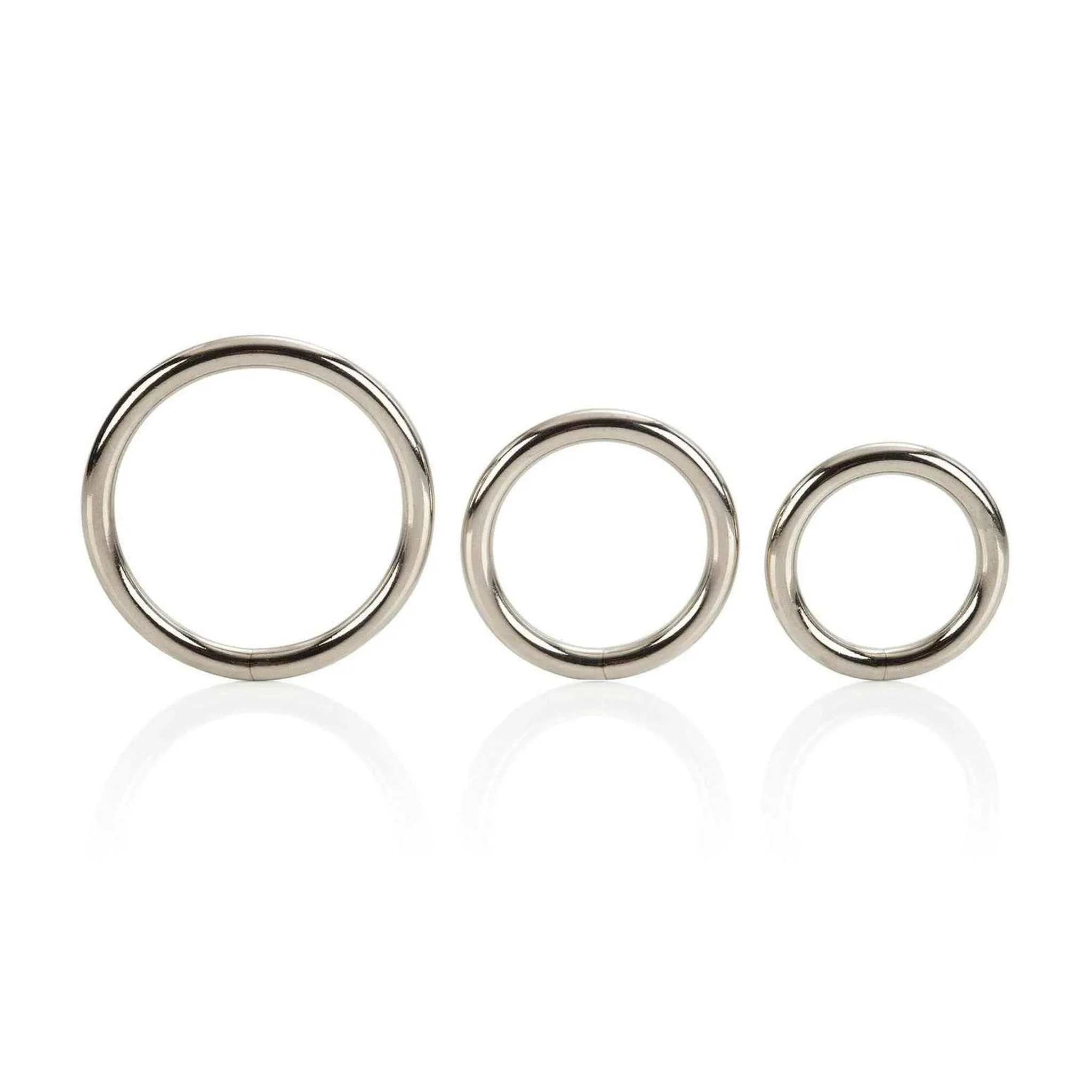 Silver Ring Set 3 pezzi
