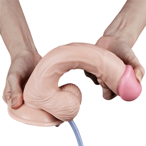 Squirt Extreme Fallo Realistico con Pompa Squirting - Rosa Carne, 9″