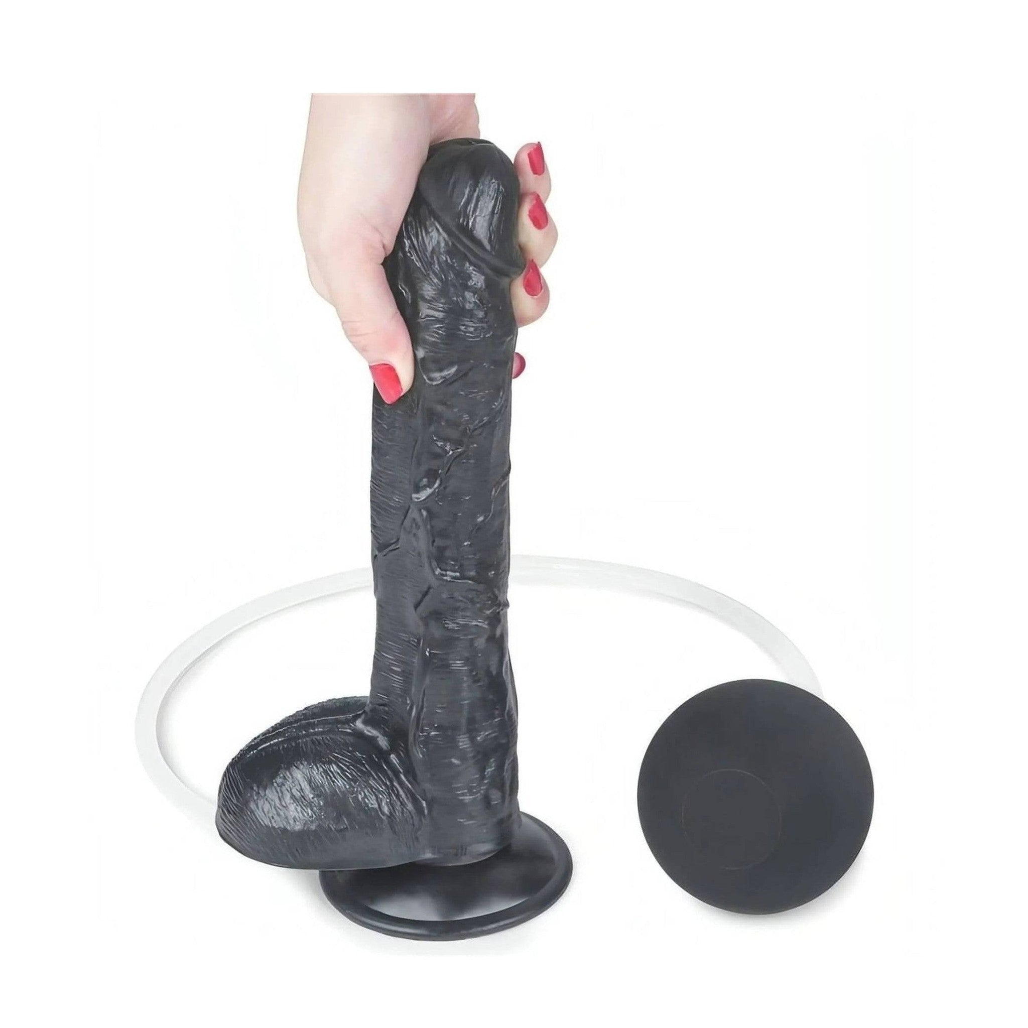 Squirt Extreme Fallo Realistico con Pompa Squirting - Nero, 10″