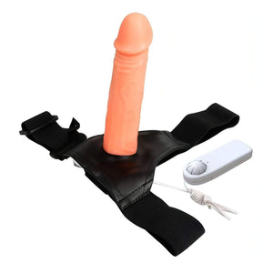 Strap-On Hollow Vibrante 17 cm