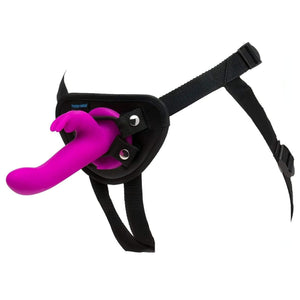 Strap-On Rabbit Vibrante con 15 Diverse Modalità Di Vibrazione - Silicone Medicale, Ricaricabile