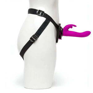 Strap-On Rabbit Vibrante con 15 Diverse Modalità Di Vibrazione - Silicone Medicale, Ricaricabile