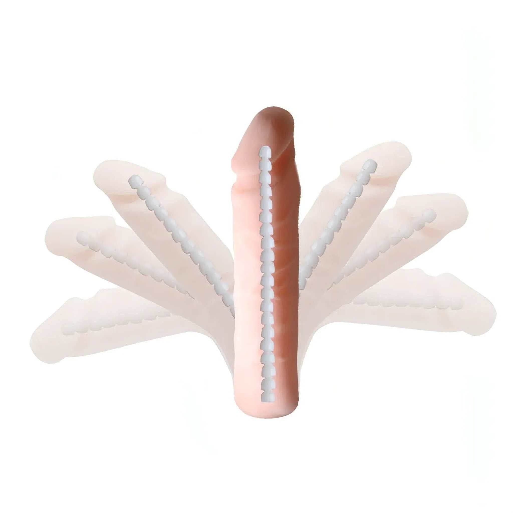 Strap-On Realistico con fallo 22.5 cm con funzione bendable