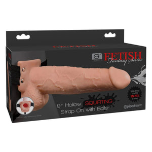 Strapon Hollow con spruzzo 9"