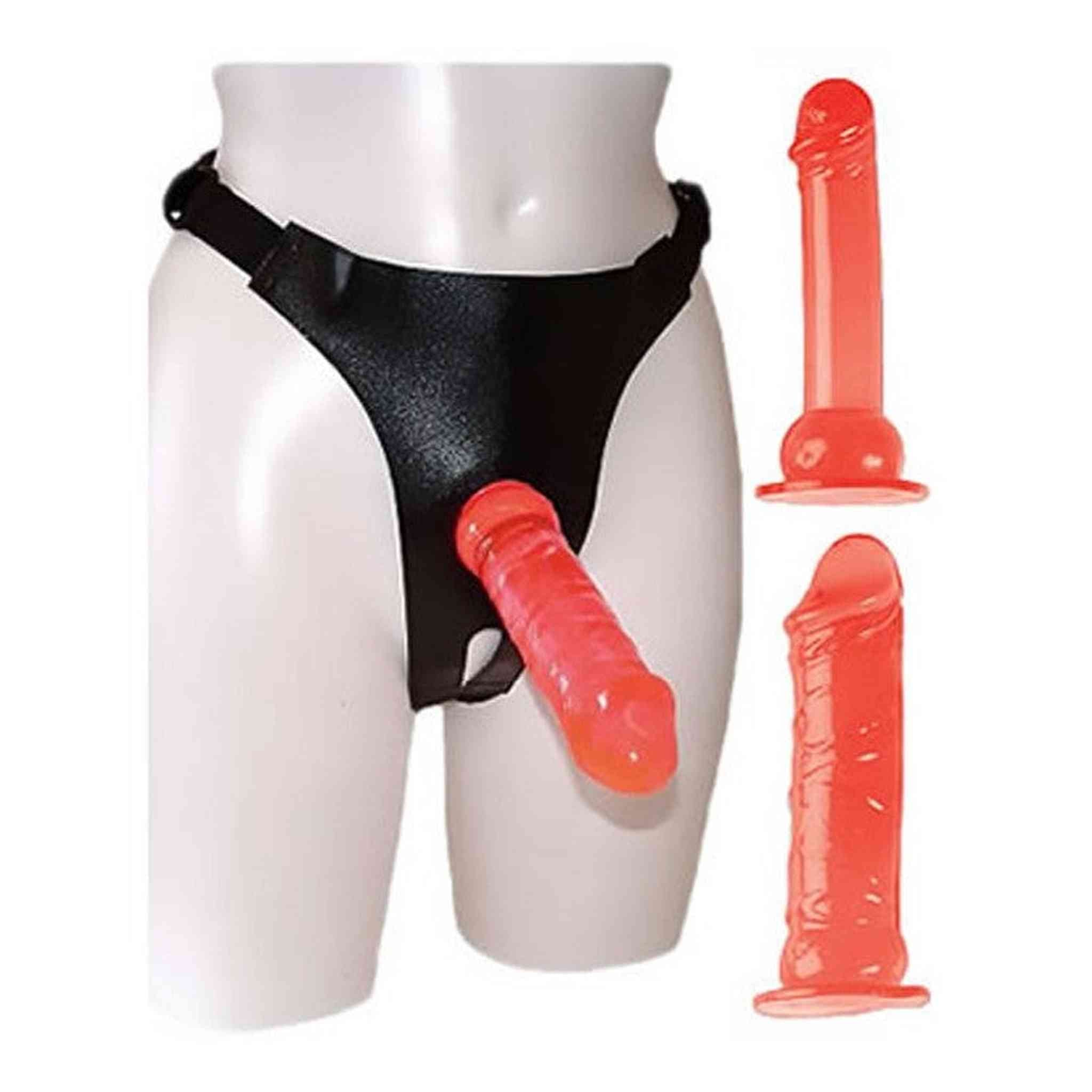 Strapon Set Con 2 Dildo e Apertura Inguinale