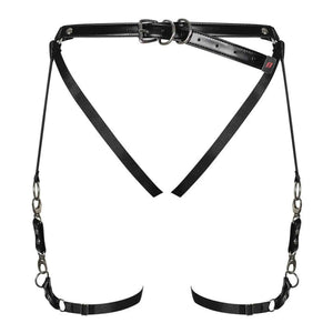 Strappy bondage harness con cinturino vita e cosce