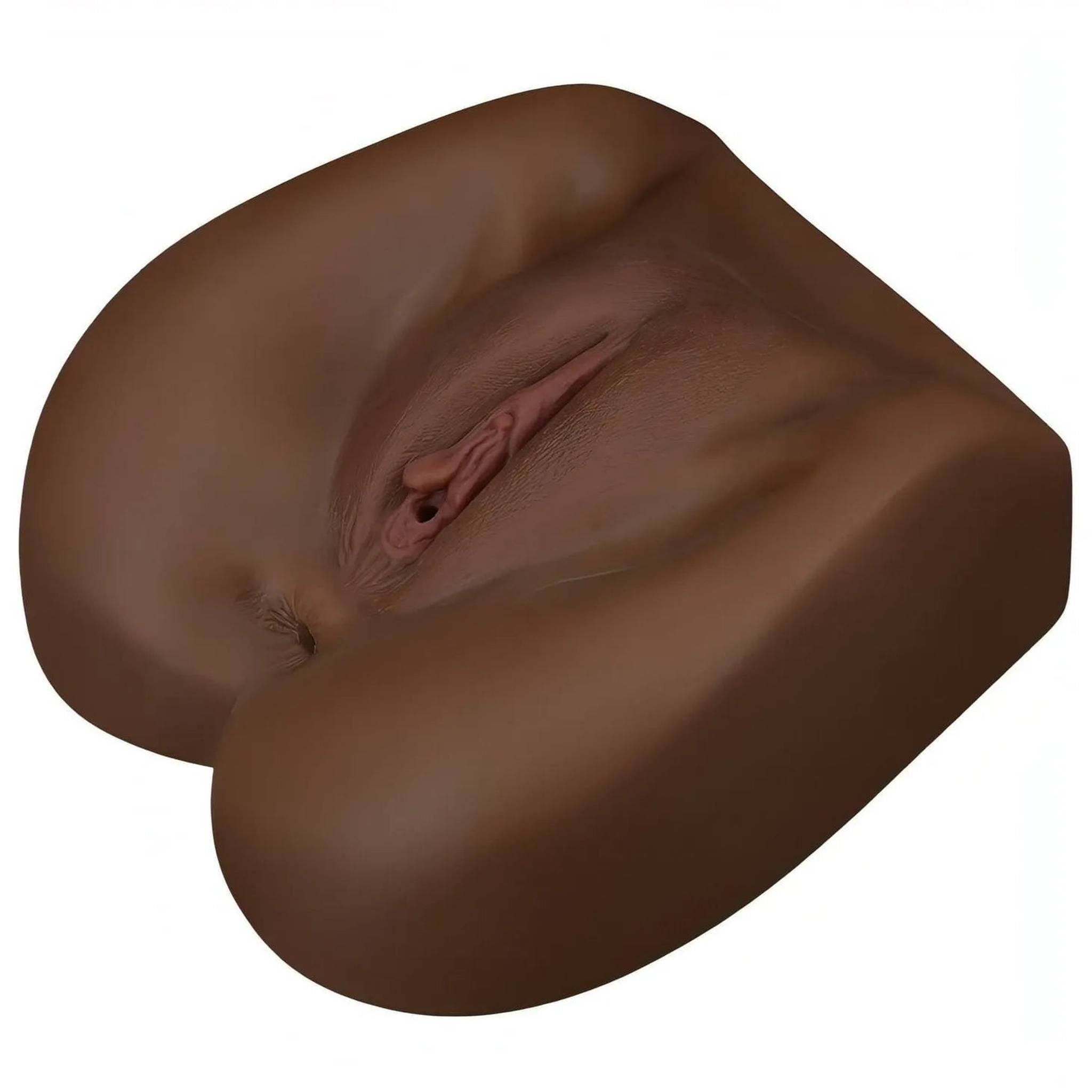 Streetgirl's No. 1 – Masturbatore Super Realistico e Morbido con Canali Anale e Vaginale Extra Stimolante – Nero