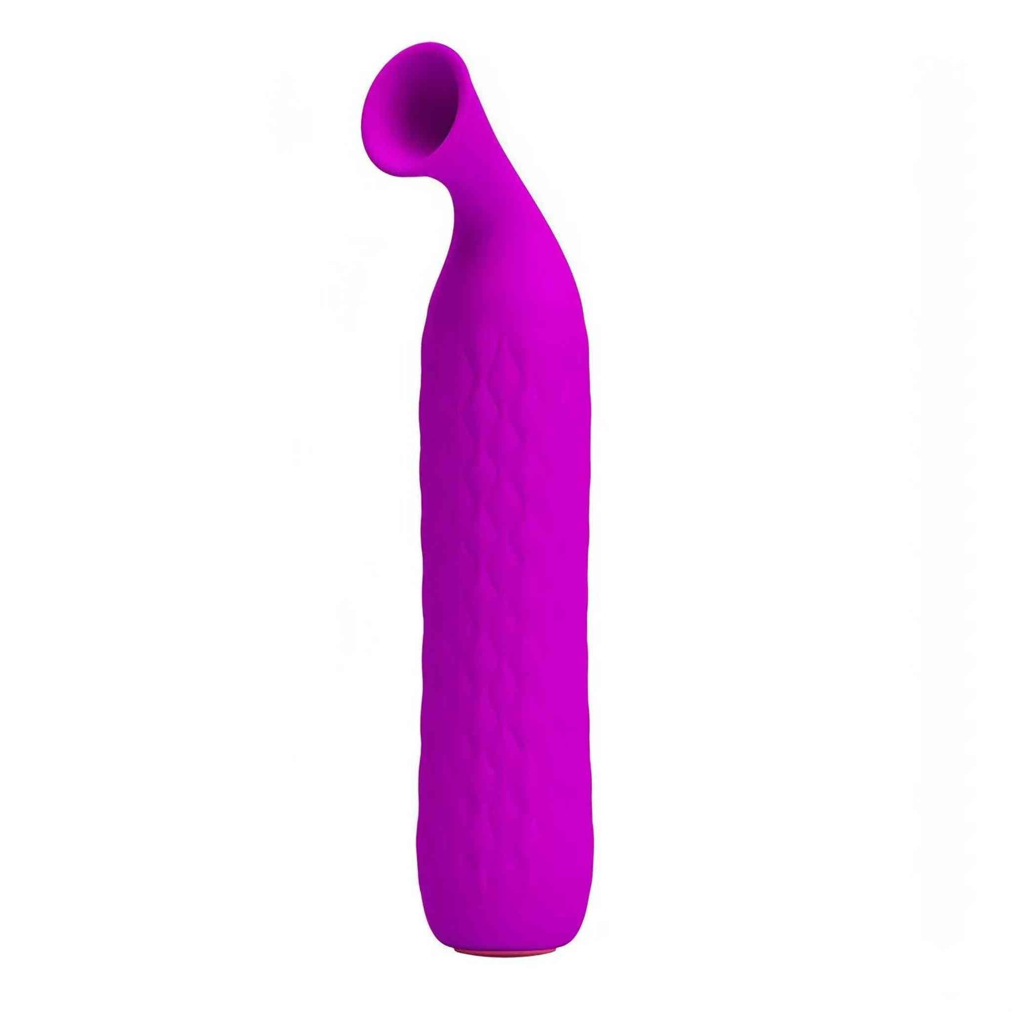 Succhiaclitoride in 100% silicone medicale, 12 diverse modalità di suzione - Viola, Ricaricabile, Silicone Medicale